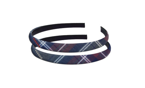 TARTAN HAIRBAND WITH CRYSTALS, 2901-07 *FINAL SALE*