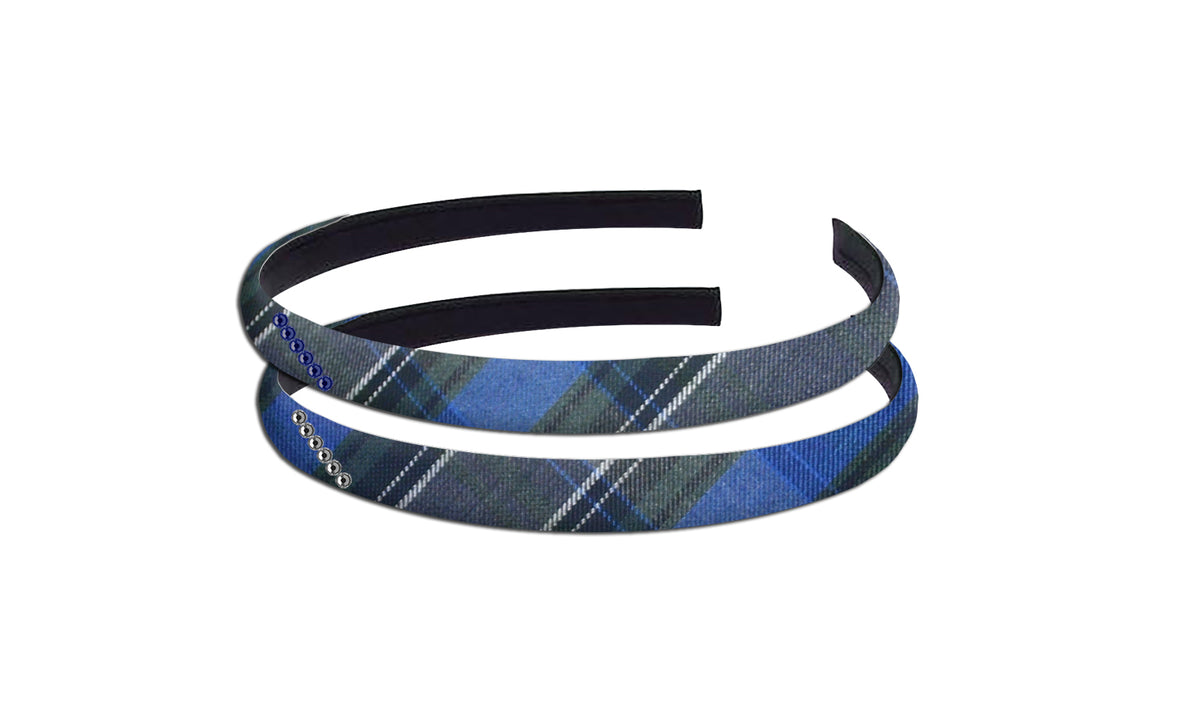 TARTAN HAIRBAND WITH CRYSTALS, 2901-03 *FINAL SALE*