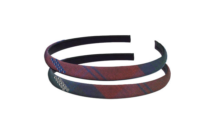 TARTAN HAIRBAND WITH CRYSTALS, 2901-14 *FINAL SALE*