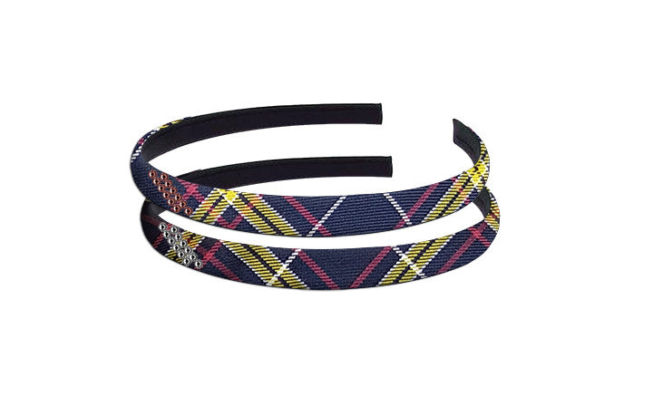 TARTAN HAIRBAND WITH CRYSTALS, 2901-30 *FINAL SALE*