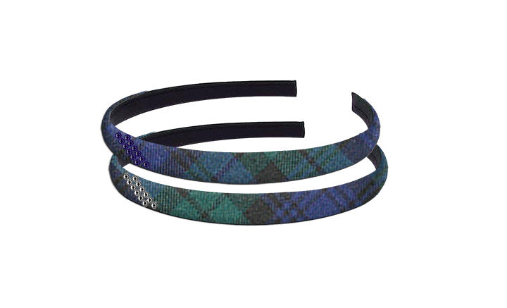TARTAN HAIRBAND WITH CRYSTALS, 2901-12 *FINAL SALE*