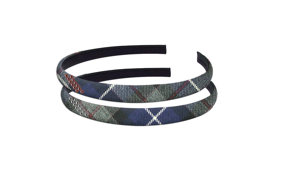 TARTAN HAIRBAND WITH CRYSTALS, 2901-06 *FINAL SALE*