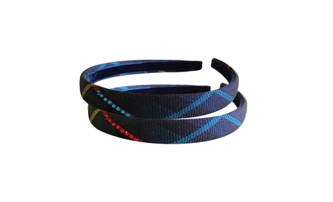 TARTAN HAIRBAND WITH CRYSTALS, 2901-21 *FINAL SALE*