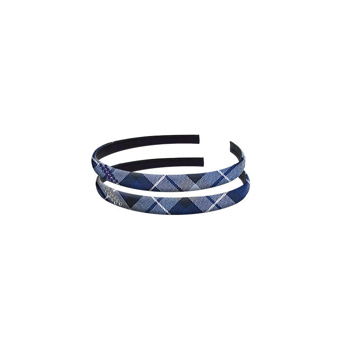 TARTAN HAIRBAND WITH CRYSTALS, 2901-29 *FINAL SALE*