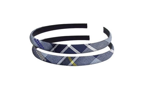 TARTAN HAIRBAND WITH CRYSTALS, 2901-45 *FINAL SALE*