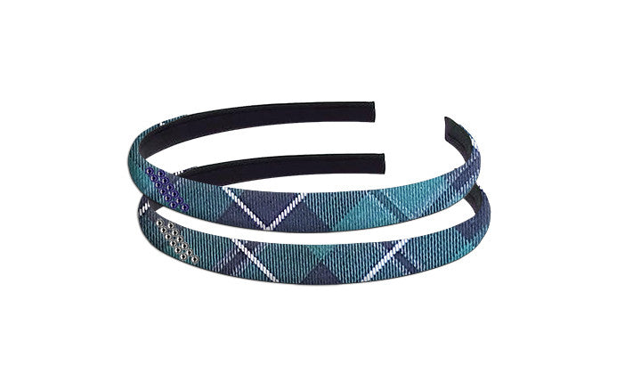 TARTAN HAIRBAND WITH CRYSTALS, 2901-26 *FINAL SALE*