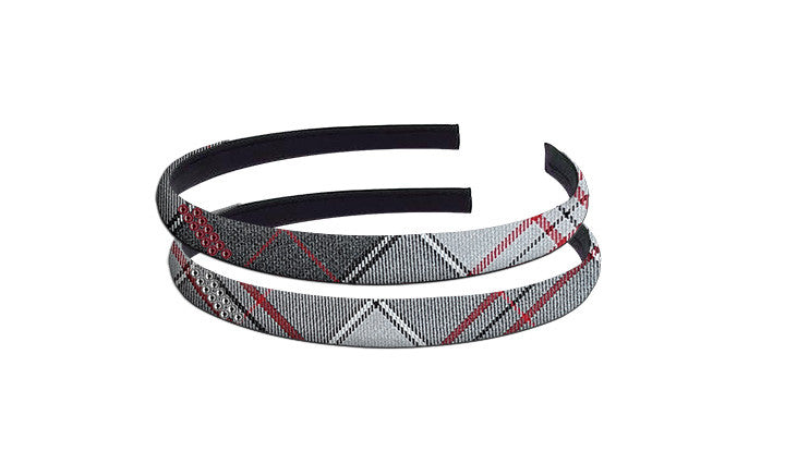 TARTAN HAIRBAND WITH CRYSTALS, 2901-18 *FINAL SALE*