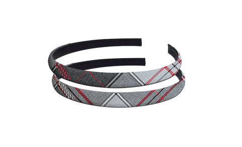 TARTAN HAIRBAND WITH CRYSTALS, 2901-18 *FINAL SALE*