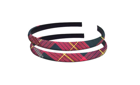 TARTAN HAIRBAND WITH CRYSTALS, 2901-52 *FINAL SALE*