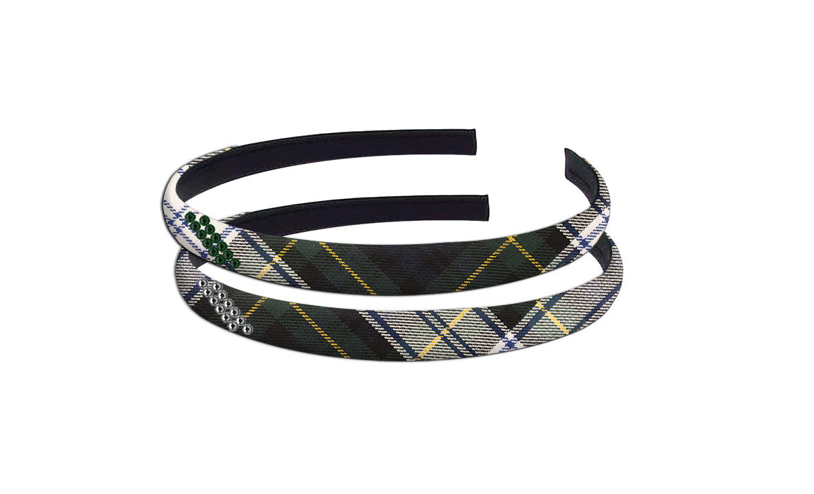TARTAN HAIRBAND WITH CRYSTALS, 2901-56 *FINAL SALE*