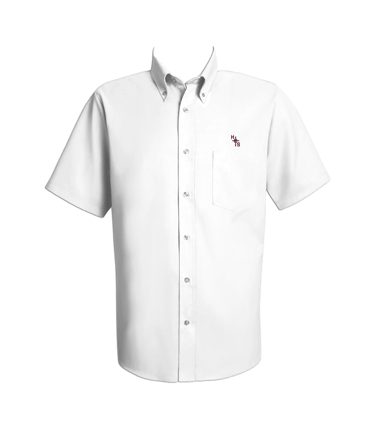 HOLY CROSS DRESS SHIRT, SHORT SLEEVE, MENS