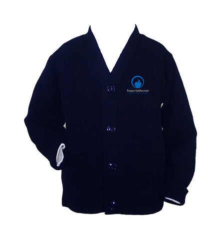 HOPE LUTHERAN CARDIGAN, UP TO SIZE 32