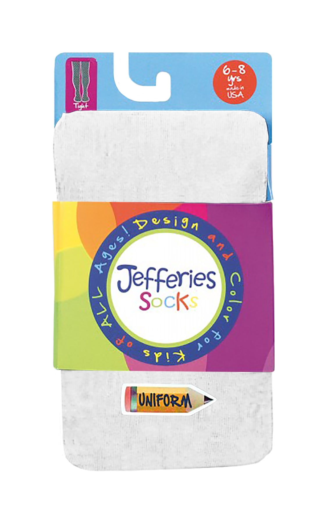 ***WHITE TIGHTS, PIMA COTTON, TODDLER *FINAL SALE*