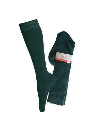 HUNTER GREEN KNEE HIGH SOCKS, ADULT *FINAL SALE*