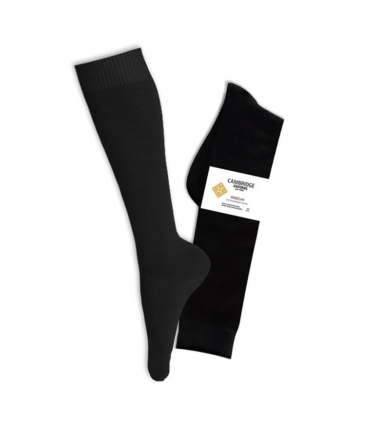 BLACK KNEE HIGH SOCKS, CHILD/YOUTH *FINAL SALE*