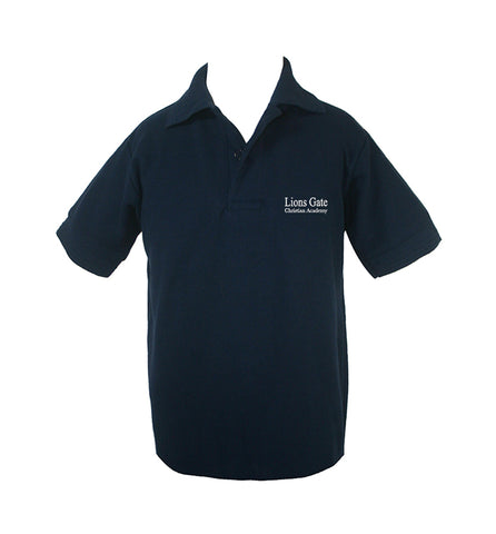 LIONS GATE NAVY GOLF SHIRT, UNISEX, CHILD