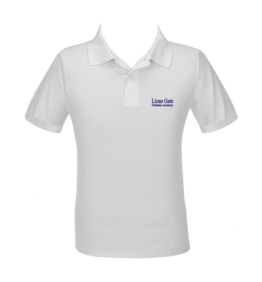 LIONS GATE K-12 GOLF SHIRT, UNISEX, SHORT SLEEVE, ADULT