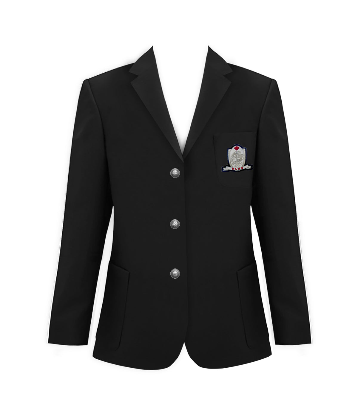 MAPLE LEAF WORLD BLAZER, SILVER BUTTONS, LADIES