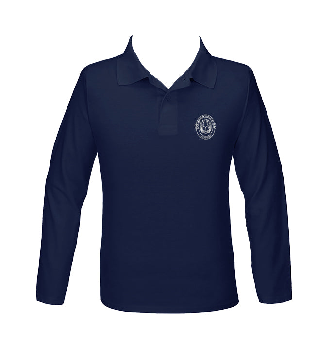 MARIA MONTESSORI GOLF SHIRT, UNISEX, LONG SLEEVE, YOUTH