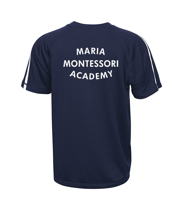 MARIA MONTESSORI GYM T-SHIRT, WICKING, YOUTH