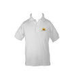 MEADOW MONTESSORI WHITE GOLF SHIRT, UNISEX, SHORT SLEEVE, CHILD