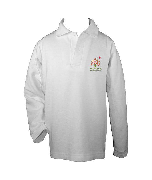 MONARCH MONTESSORI GOLF SHIRT, UNISEX, LONG SLEEVE, CHILD