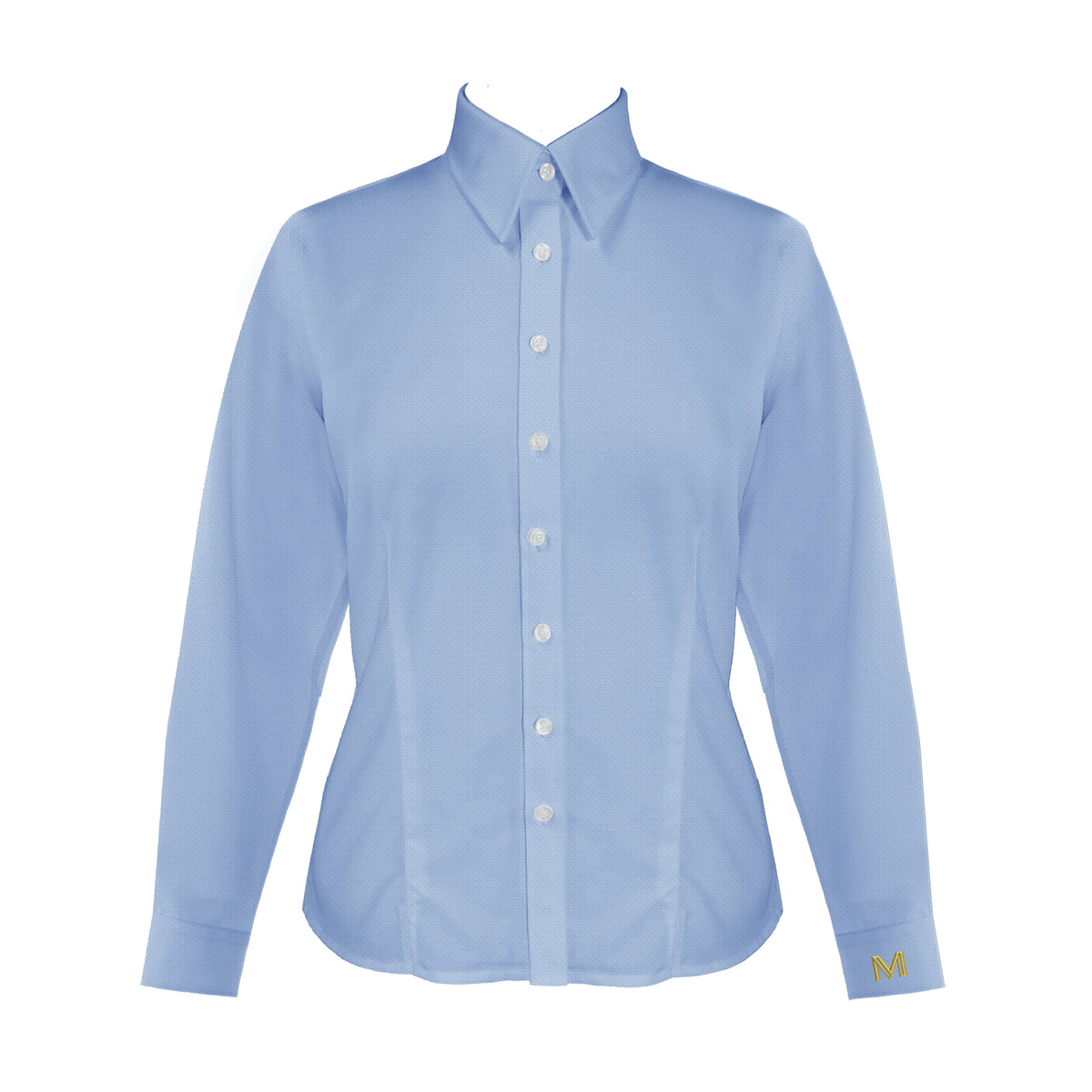 MULGRAVE LIGHT BLUE LADIES BLOUSE, LONG SLEEVE
