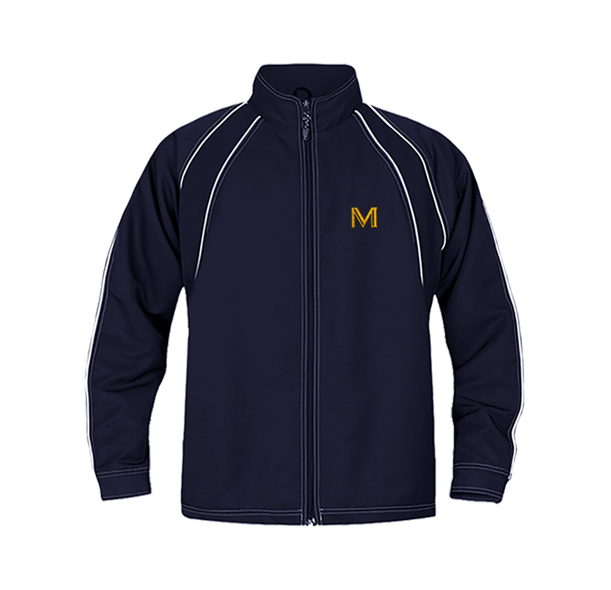 MULGRAVE TRACK JACKET WITH NAME EMBROIDERY, TWILL, ADULT *FINAL SALE*