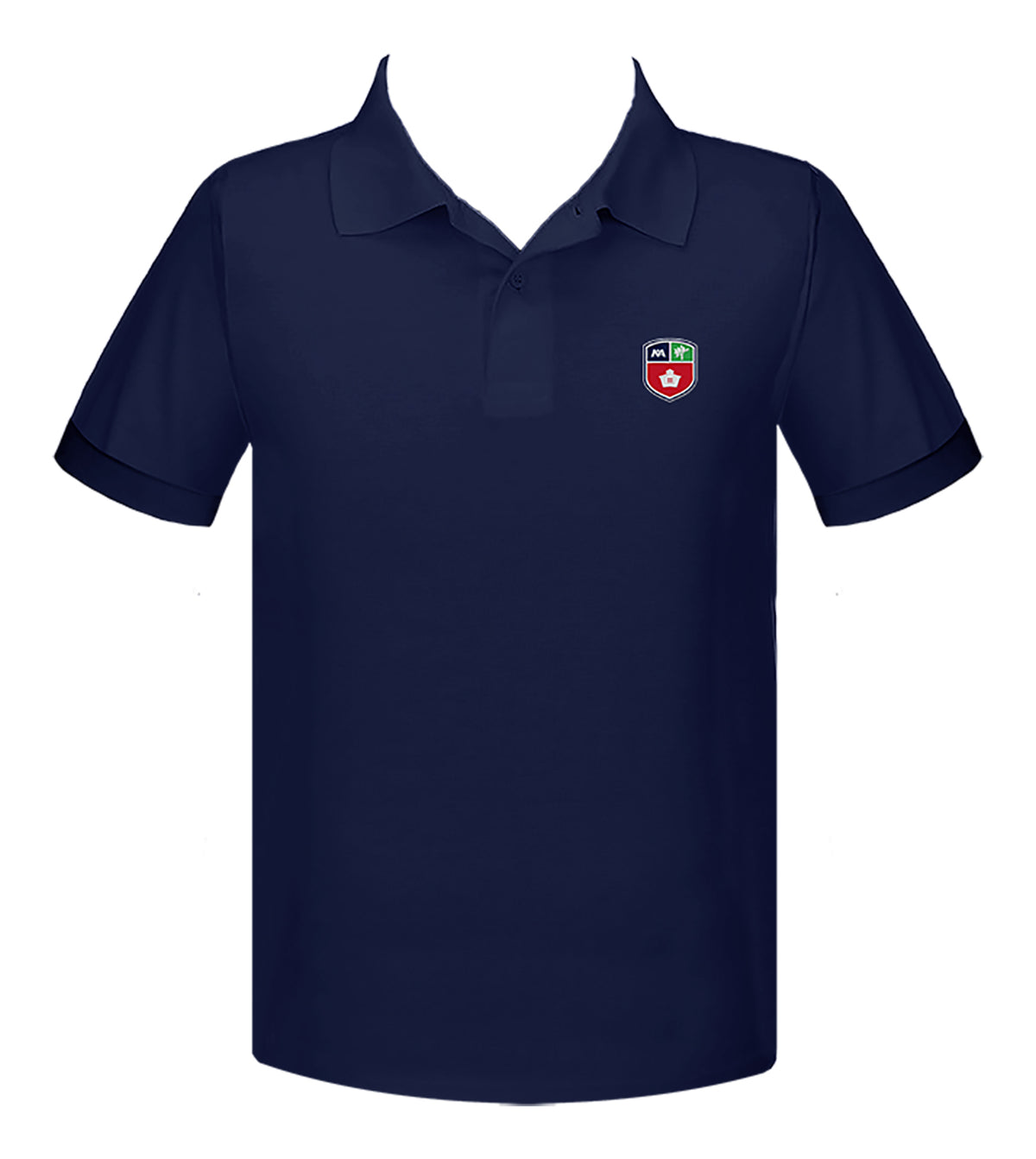 MURRAYVILLE ACADEMY NAVY GOLF SHIRT, UNISEX, SHORT SLEEVE, YOUTH