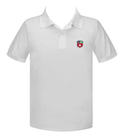 MURRAYVILLE ACADEMY WHITE GOLF SHIRT, UNISEX, SHORT SLEEVE, ADULT