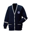 NOTRE DAME CARDIGAN WITH PIPING AND ARM STRIPE, ADULT
