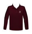 OUR LADY OF LOURDES GOLF SHIRT, UNISEX, LONG SLEEVE, YOUTH