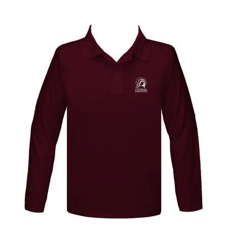 OUR LADY OF LOURDES GOLF SHIRT, LONG SLEEVE, YOUTH