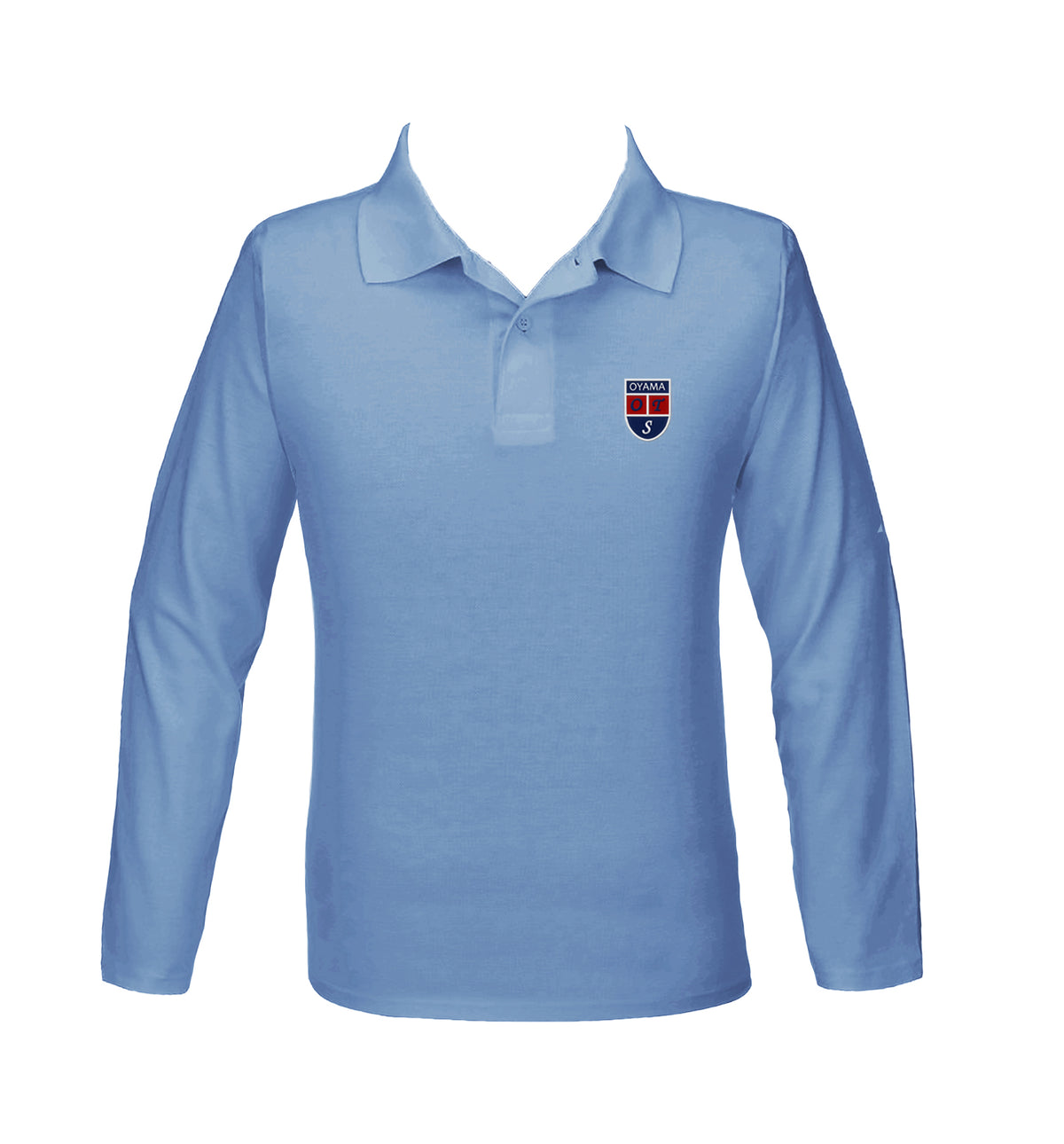 OYAMA LIGHT BLUE GOLF SHIRT, LONG SLEEVE, YOUTH *PRE-ORDER, FINAL SALE*