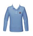 OYAMA LIGHT BLUE GOLF SHIRT, LONG SLEEVE, YOUTH *PRE-ORDER, FINAL SALE*