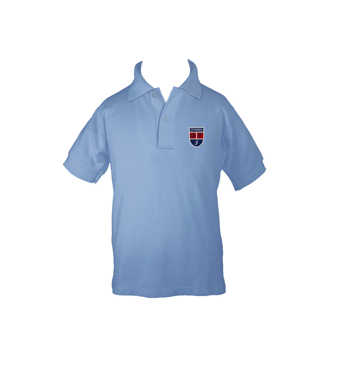 OYAMA LIGHT BLUE GOLF SHIRT, SHORT SLEEVE, CHILD *PRE-ORDER, FINAL SALE*