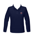 OYAMA NAVY GOLF SHIRT, UNISEX, LONG SLEEVE, YOUTH *PRE-ORDER, FINAL SALE*