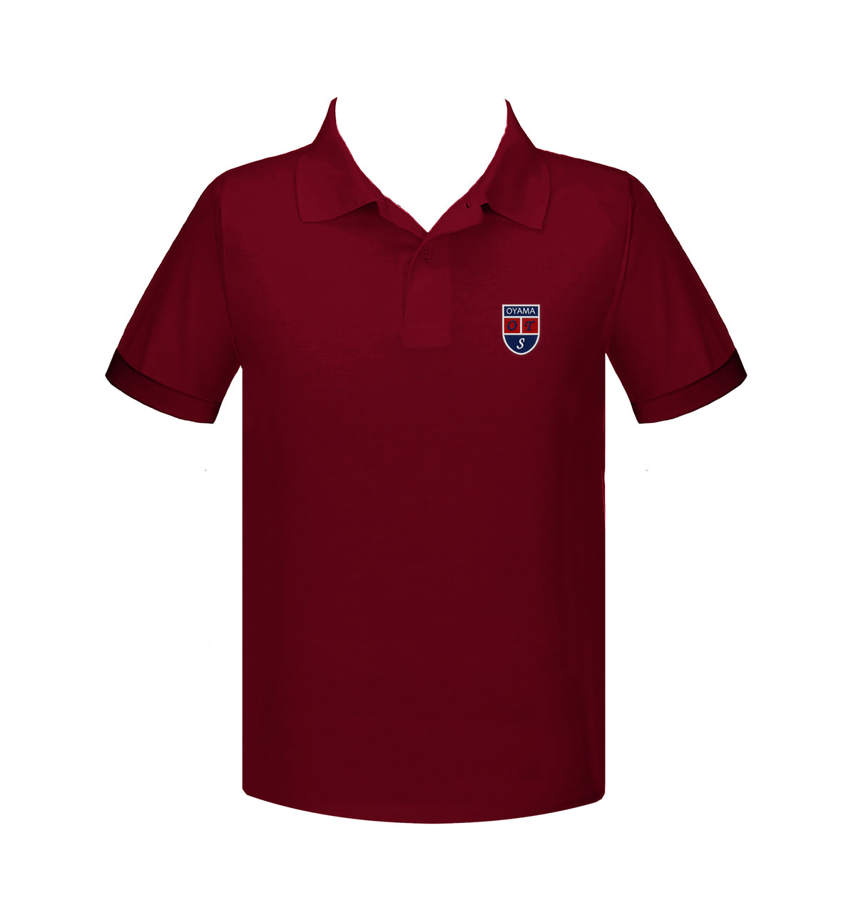 OYAMA RUBY RED GOLF SHIRT, UNISEX, SHORT SLEEVE, ADULT