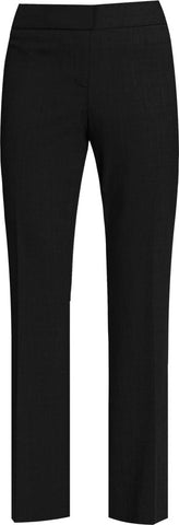 BLACK LADIES STRAIGHT LEG PANTS, SIZE 27 AND UP