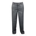 CHARCOAL GREY MENS REGULAR BACK PANTS, POLY/VISCOSE LYCRA