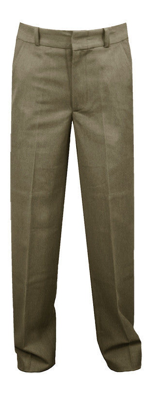 KHAKI MENS REGULAR BACK PANTS, POLY/COTTON, SIZE 30 AND UP