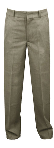 KHAKI MENS REGULAR BACK PANTS, SLIM CUT, POLY/VISCOSE, SIZE 33 AND UP