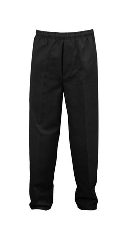 BLACK RUGBY PANTS, POLY/COTTON, YOUTH