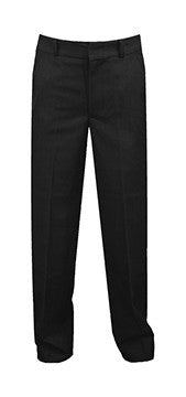 BLACK MENS REGULAR BACK PANTS, SLIM CUT, POLY/VISCOSE, SIZE 33 AND UP