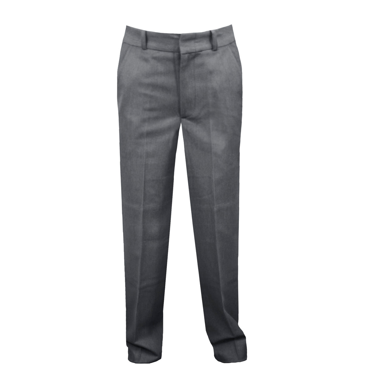 CHARCOAL GREY REGULAR BACK PANTS, SLIM CUT, POLY/VISCOSE LYCRA