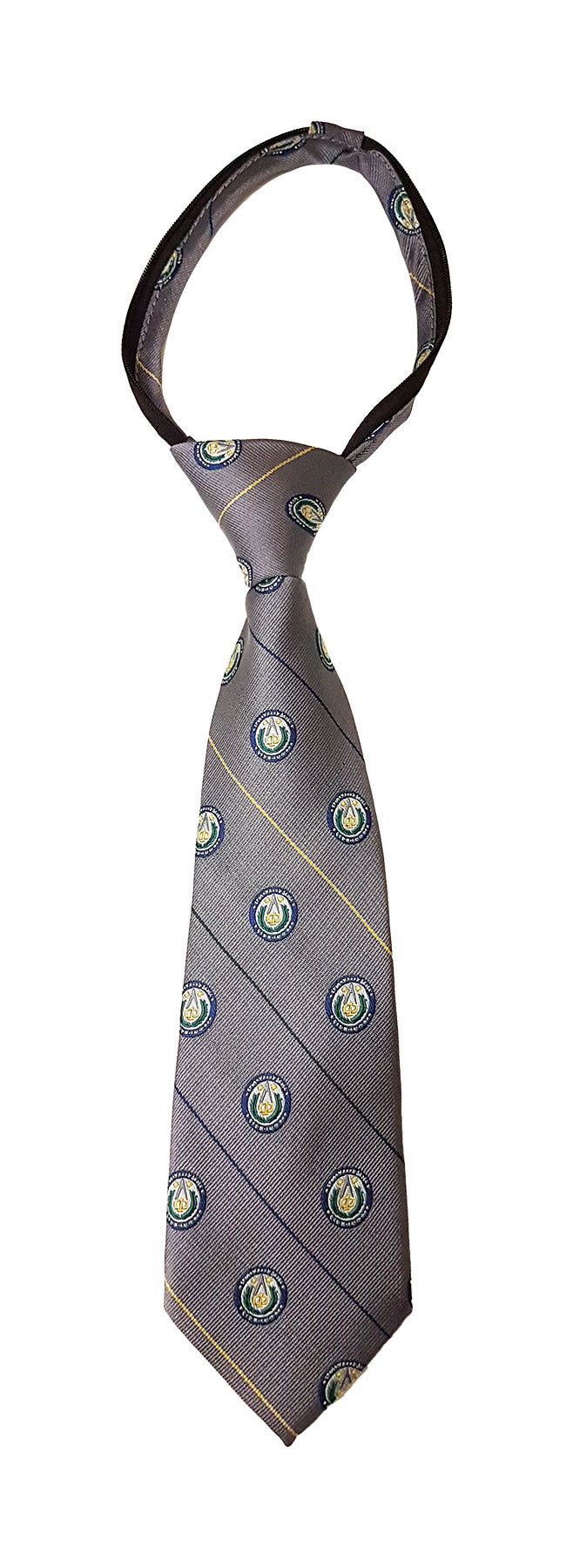 PYTHAGORAS ZIPPER TIE, 100% POLYESTER *FINAL SALE*