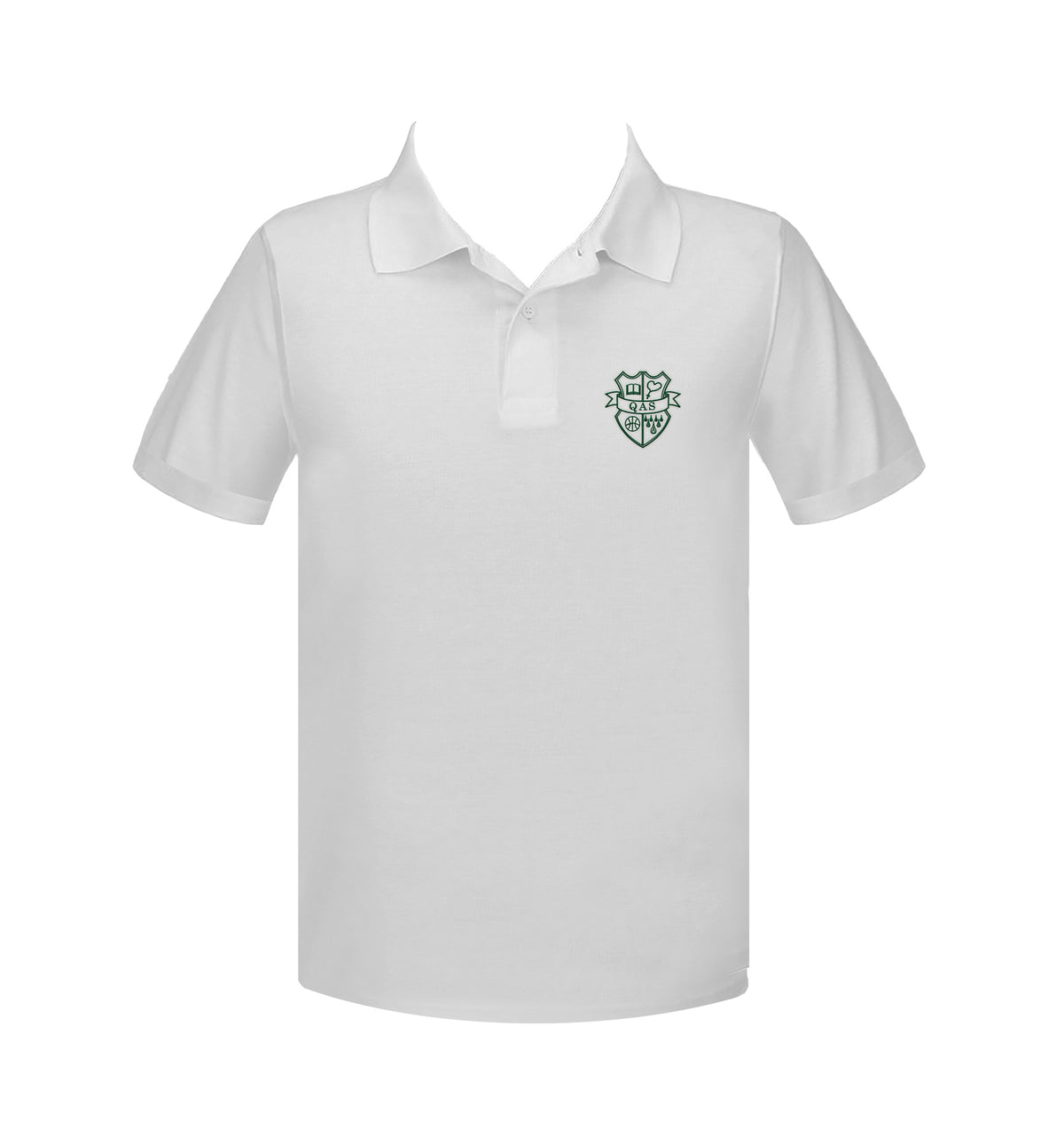 QUEEN OF ALL SAINTS GOLF SHIRT, UNISEX, SHORT SLEEVE, CHILD