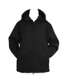 ***BLACK SOFTSHELL RAINCOAT WITH HOOD, UNISEX, CHILD *FINAL SALE*