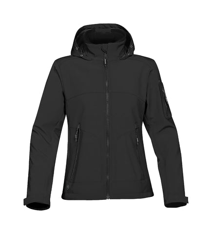 BLACK RAIN COAT WITH HOOD, GIRLS, ADULT *FINAL SALE*