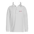 *REDWOOD WHITE GOLF SHIRT, UNISEX, LONG SLEEVE, CHILD